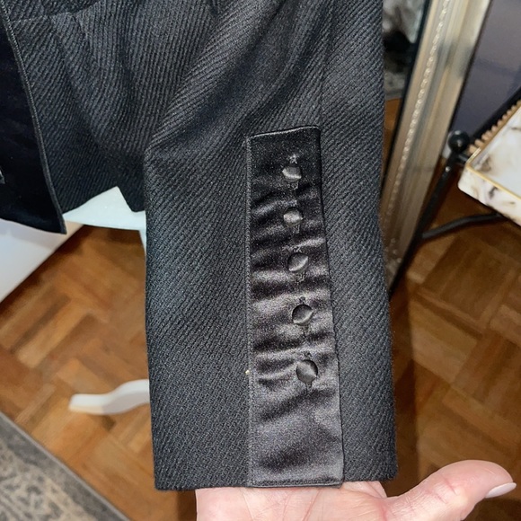 BGBGmaxazria black peplum military style jacket Medium - Picture 7 of 16